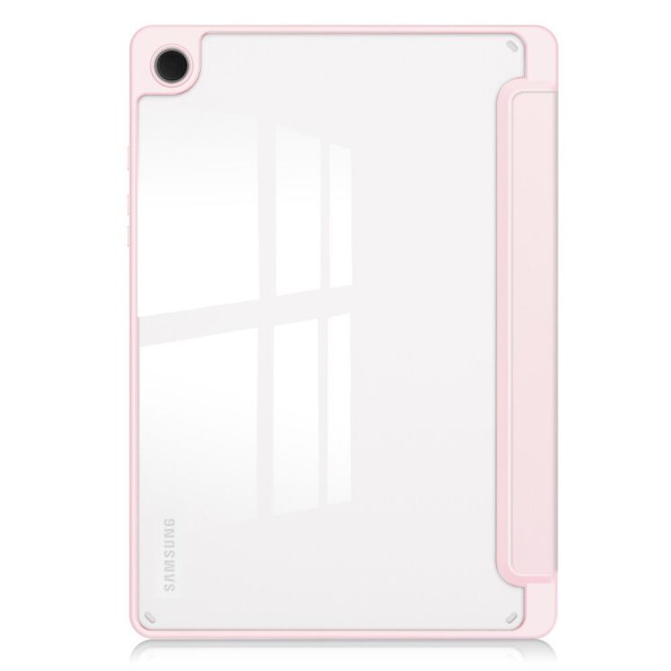 Чехол-книжка Deexe Crystal Back для Samsung Galaxy Tab A9 Plus (X210/216) - Pink: фото 2 из 8