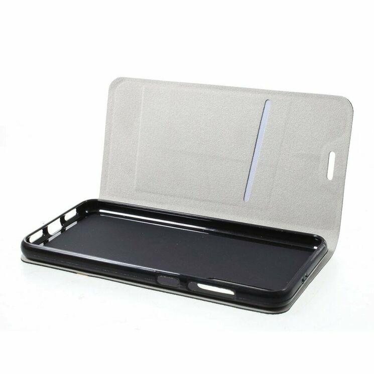 Чохол-книжка Deexe Lines Texture для Xiaomi Mi 9 SE (Special Edition) - Black: фото 5 з 7