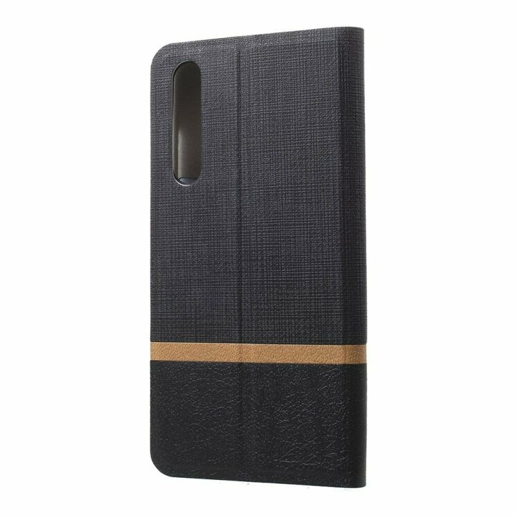 Чохол-книжка Deexe Lines Texture для Xiaomi Mi 9 SE (Special Edition) - Black: фото 3 з 7