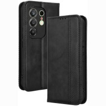 Чохол-книжка Deexe Retro Style для TECNO Camon 50 - Black: фото 1 з 20