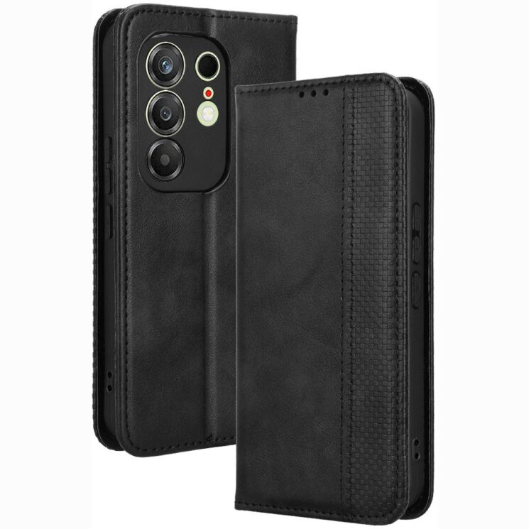 Чохол-книжка Deexe Retro Style для TECNO Camon 50 - Black: фото 1 з 20