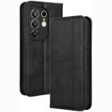 Чехол-книжка Deexe Retro Style для TECNO Camon 50 - Black: фото 1 из 20
