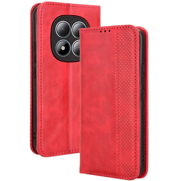 Чехол-книжка Deexe Retro Style для Xiaomi Redmi Note 15 Pro Plus / Poco M8 Pro 5G - Red: фото 1 из 19