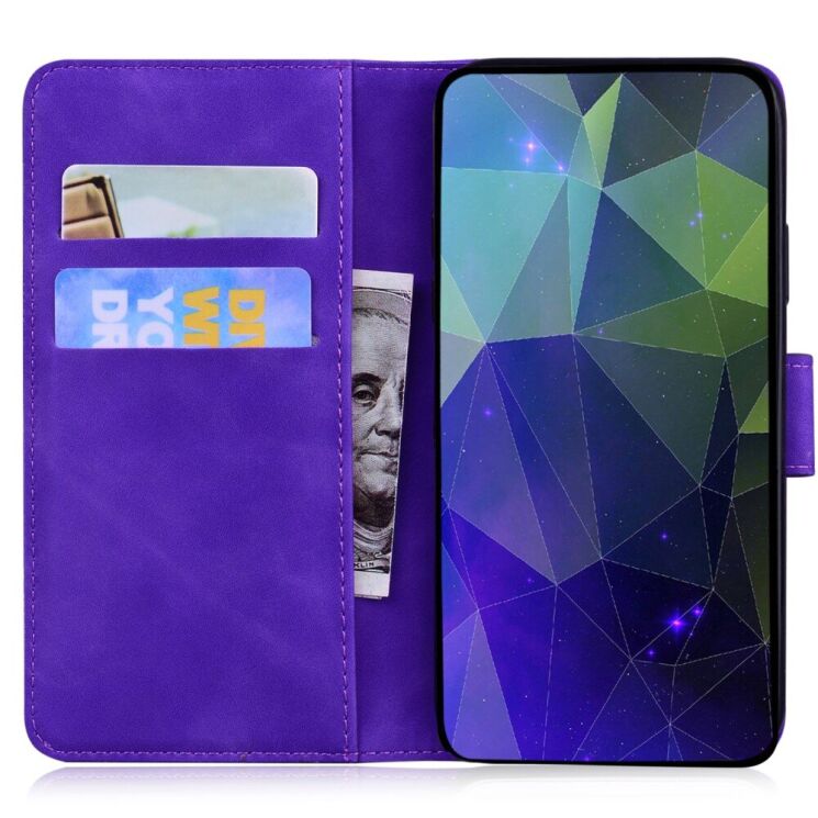 Чохол-книжка Deexe Tiger для Motorola Moto G05 / Moto E15 - Purple: фото 2 з 7