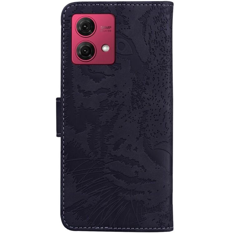 Чехол-книжка Deexe Tiger для Motorola Moto G84 - Black: фото 6 из 7
