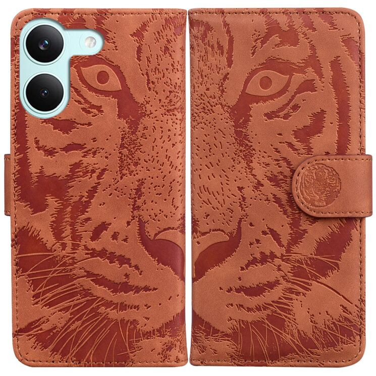 Чехол-книжка Deexe Tiger для Xiaomi Poco X8 Pro - Brown: фото 1 из 7