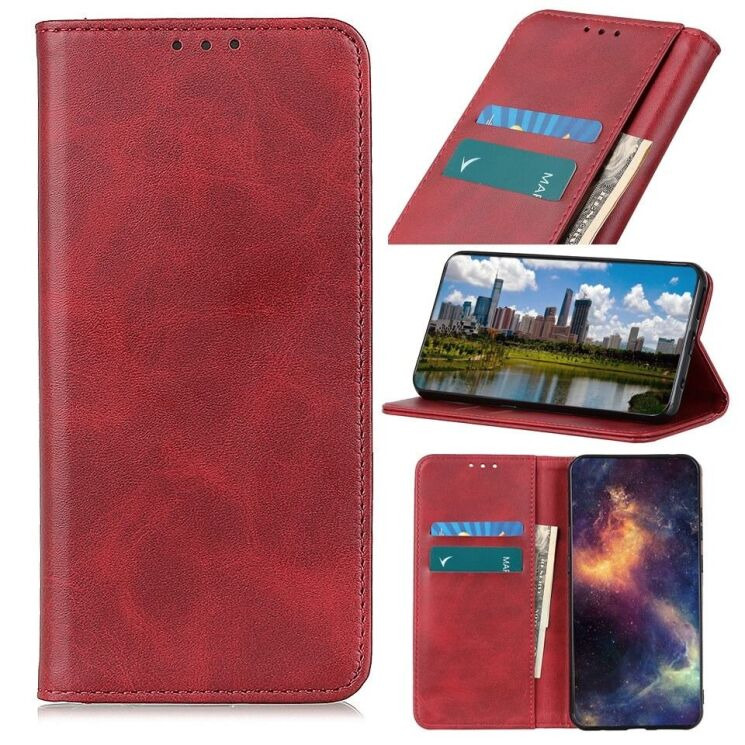 Чохол-книжка Deexe Wallet Case для Motorola Moto G200 - Red: фото 1 з 10