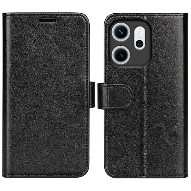 Чохол-книжка Deexe Wallet Style для OPPO Reno 14 FS 5G - Black: фото 1 з 8