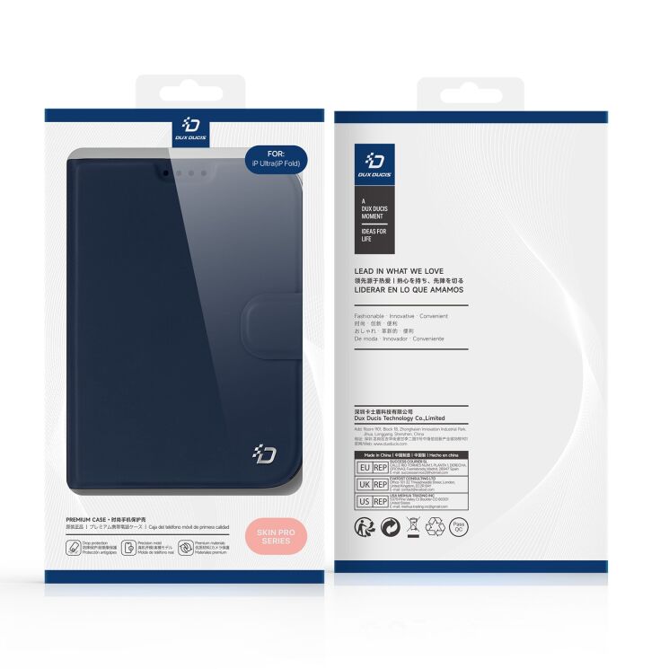 Чохол-книжка DUX DUCIS Skin Pro (FF) для iPhone Duo - Blue: фото 10 з 11