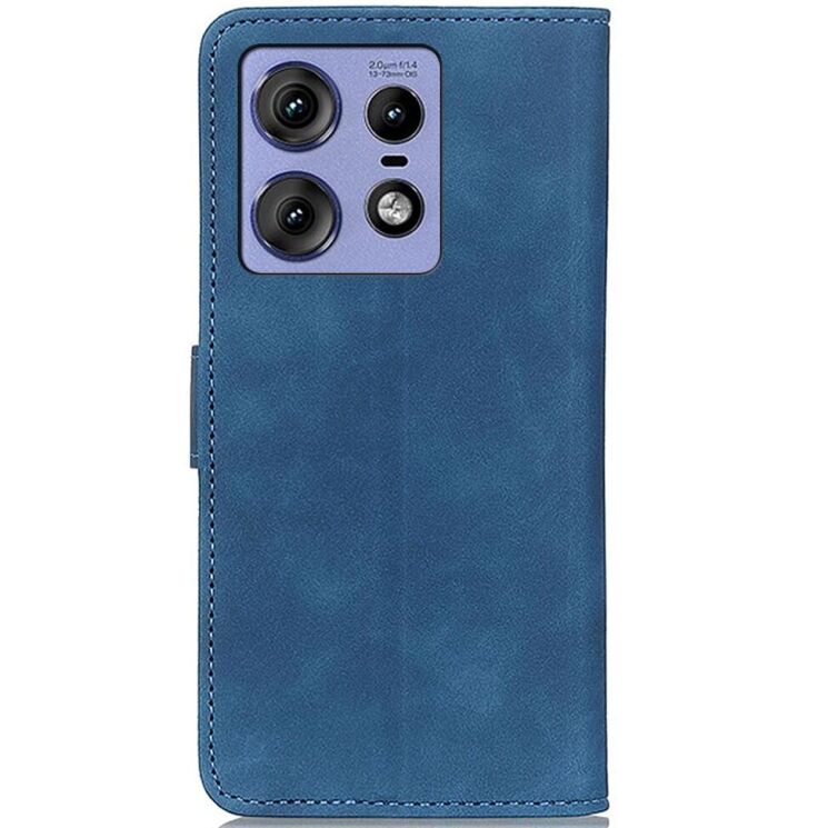 Чехол-книжка KHAZNEH Retro Wallet для Motorola Edge 50 Pro - Blue: фото 5 из 9