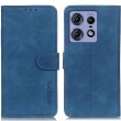 Чехол-книжка KHAZNEH Retro Wallet для Motorola Edge 50 Pro - Blue (353636L)
