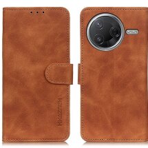 Чехол-книжка KHAZNEH Retro Wallet для Xiaomi Poco F7 Pro / Poco F7 Ultra - Brown: фото 1 из 8