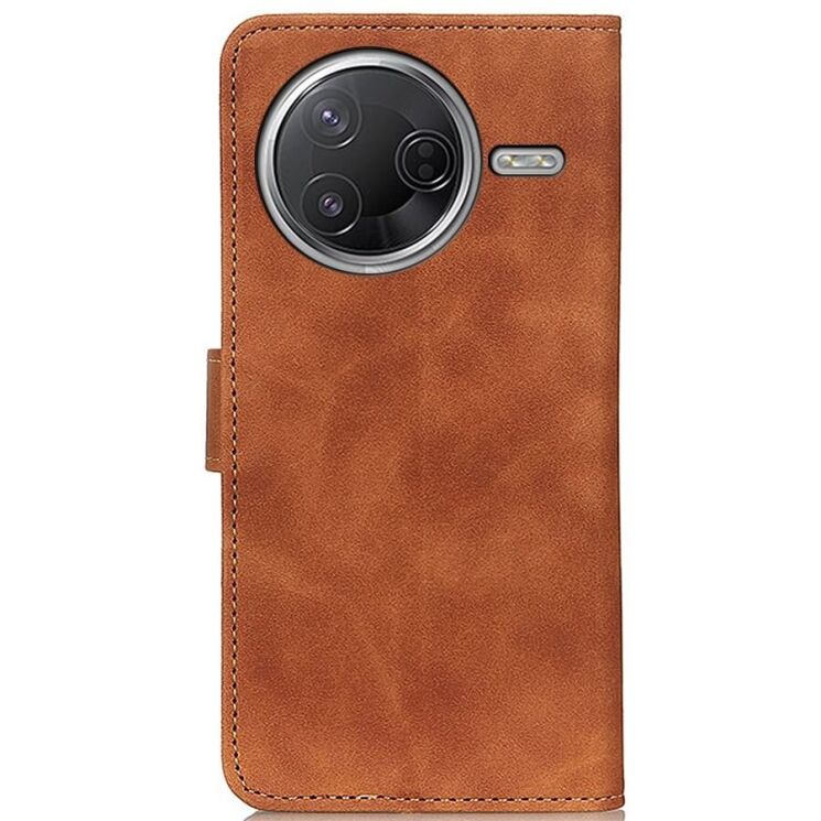 Чехол-книжка KHAZNEH Retro Wallet для Xiaomi Poco F7 Pro / Poco F7 Ultra - Brown: фото 5 из 8