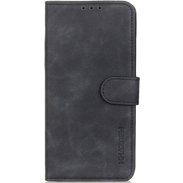 Чехол-книжка KHAZNEH Retro Wallet для Xiaomi Redmi Note 13 Pro+ - Black: фото 4 из 8