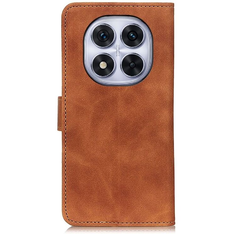Чехол-книжка KHAZNEH Retro Wallet для Xiaomi Redmi Note 14 Pro 5G / Note 14 Pro Plus - Brown: фото 8 из 8