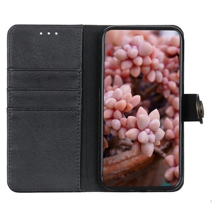 Чехол-книжка KHAZNEH Wallet Cover для Motorola Moto G75 - Black: фото 2 из 8
