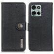 Чехол-книжка KHAZNEH Wallet Cover для Motorola Moto G75 - Black (367824B)