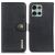 Чехол-книжка KHAZNEH Wallet Cover для Motorola Moto G75 - Black: фото 1 из 8