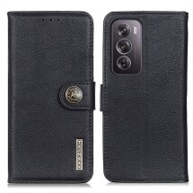 Чехол-книжка KHAZNEH Wallet Cover для OPPO Reno 12 Pro - Black: фото 1 из 8
