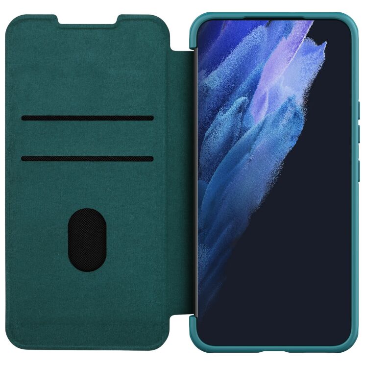 Чехол-книжка NILLKIN Qin Pro для Samsung Galaxy S22 (S901) - Green: фото 5 из 5