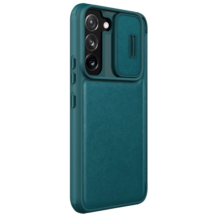 Чехол-книжка NILLKIN Qin Pro для Samsung Galaxy S22 (S901) - Green: фото 4 из 5