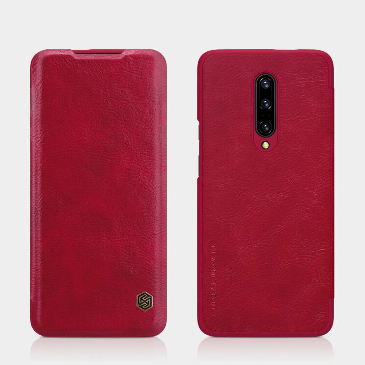 Чохол-книжка NILLKIN Qin Series для OnePlus 7 Pro - Red: фото 4 з 17