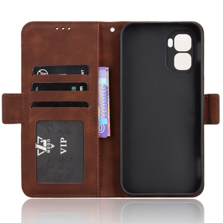 Чехол-книжка с карманами Deexe Wallet Stand для Infinix GT 50 Pro - Brown (422401Z) Чехол-книжка с карманами Deexe Wallet Stand для Infinix GT 50 Pro - Brown: фото 4 из 15