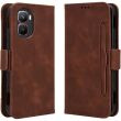 Чехол-книжка с карманами Deexe Wallet Stand для Infinix GT 50 Pro - Brown (422401Z)