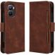 Чехол-книжка с карманами Deexe Wallet Stand для Infinix GT 50 Pro - Brown (422401Z). Фото 1 из 15
