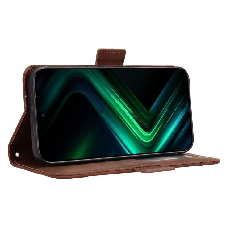 Чехол-книжка с карманами Deexe Wallet Stand для Infinix GT 50 Pro - Brown (422401Z) Чехол-книжка с карманами Deexe Wallet Stand для Infinix GT 50 Pro - Brown: фото 6 из 15