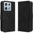 Чехол-книжка с карманами Deexe Wallet Stand для Motorola Edge 70 Max - Black (435505B)