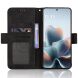 Чехол-книжка с карманами Deexe Wallet Stand для Motorola Edge 70 Max - Black (435505B). Фото 4 из 16