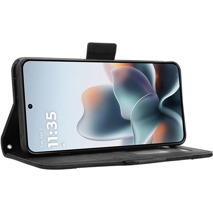 Чехол-книжка с карманами Deexe Wallet Stand для Motorola Edge 70 Max - Black (435505B) Чехол-книжка с карманами Deexe Wallet Stand для Motorola Edge 70 Max - Black: фото 5 из 16