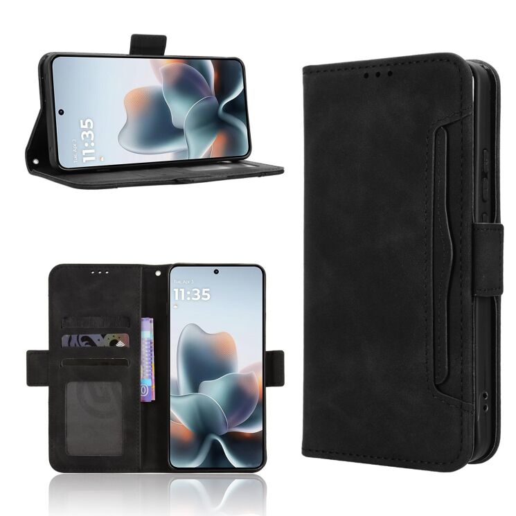 Чехол-книжка с карманами Deexe Wallet Stand для Motorola Edge 70 Max - Black (435505B) Чехол-книжка с карманами Deexe Wallet Stand для Motorola Edge 70 Max - Black: фото 7 из 16