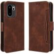 Чехол-книжка с карманами Deexe Wallet Stand для OnePlus 15R / Ace 6 / Ace 6T - Brown (408046Z)