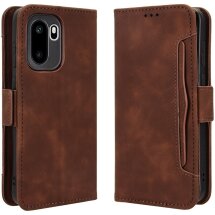 Чехол-книжка с карманами Deexe Wallet Stand для OnePlus 15R / Ace 6 / Ace 6T - Brown: фото 1 из 17