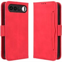Чохол-книжка з кишеньками Deexe Wallet Stand для Realme 16 - Red: фото 1 з 15