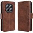 Чохол-книжка з кишеньками Deexe Wallet Stand для Xiaomi Redmi Note 15 Pro - Brown (405224Z)