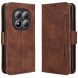 Чехол-книжка с карманами Deexe Wallet Stand для Xiaomi Redmi Note 15 Pro - Brown (405224Z). Фото 1 из 16