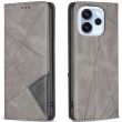 Чехол-книжка с карманами UniCase Geometric Pattern для OPPO Reno 15 F/FS - Grey (405814H)