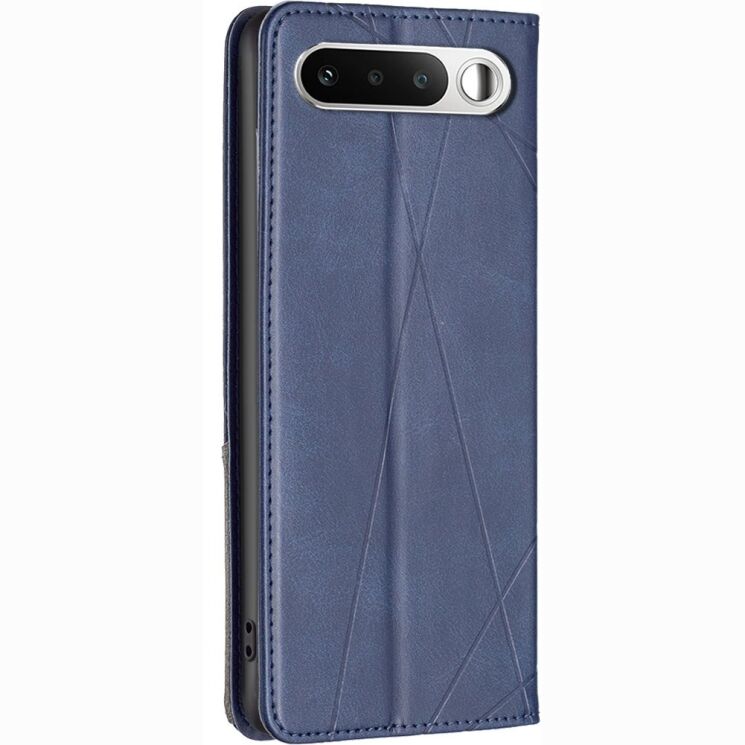 Чохол-книжка з кишеньками UniCase Geometric Pattern для Realme 16 - Blue: фото 3 з 11