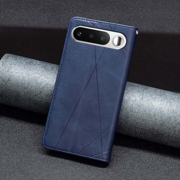 Чохол-книжка з кишеньками UniCase Geometric Pattern для Realme 16 - Blue: фото 6 з 11