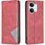 Чехол-книжка с карманами UniCase Geometric Pattern для Xiaomi Poco X8 Pro Max - Red: фото 1 из 11