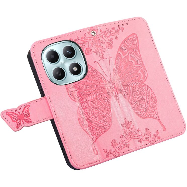 Чехол-книжка с рисунком UniCase Butterfly Pattern для Xiaomi Redmi Note 15 (4G/5G) / Poco M8 5G - Pink: фото 4 из 8