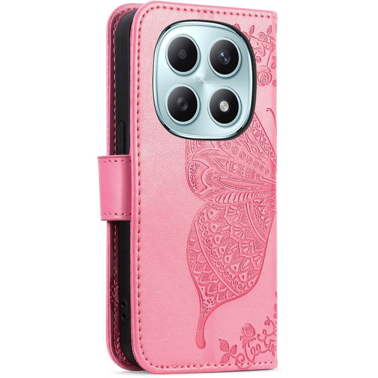 Чехол-книжка с рисунком UniCase Butterfly Pattern для Xiaomi Redmi Note 15 (4G/5G) / Poco M8 5G - Pink: фото 6 из 8