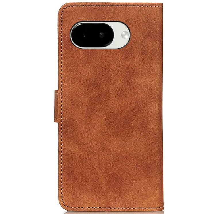 Чехол-книжка с застежкой KHAZNEH Retro Wallet для Google Pixel 10a - Brown: фото 4 из 9