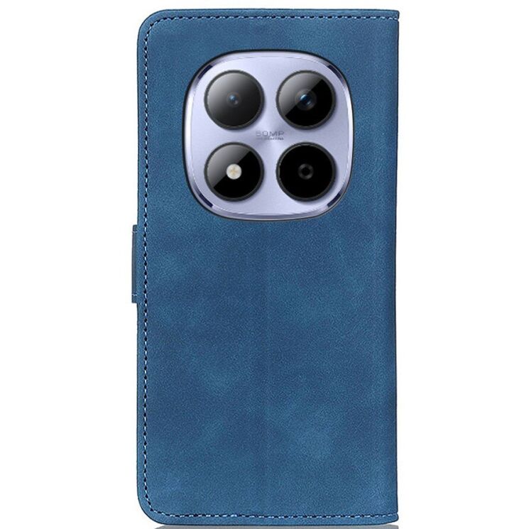 Чехол-книжка с застежкой KHAZNEH Retro Wallet для Xiaomi Redmi Note 15 Pro Plus / Poco M8 Pro 5G - Blue: фото 5 из 8