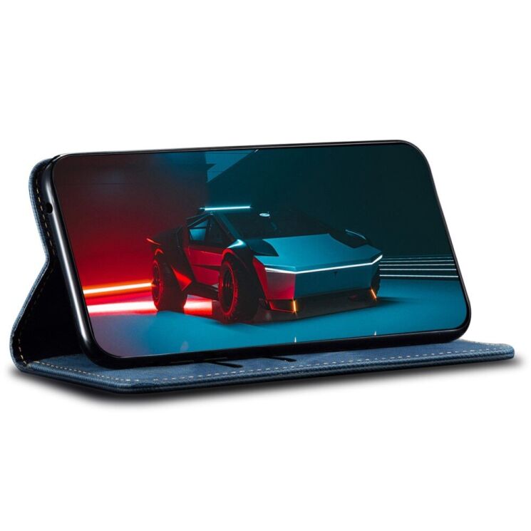 Чехол-книжка UniCase Jeans Wallet для Apple iPhone 14 Pro - Blue: фото 5 из 6