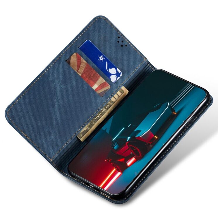 Чехол-книжка UniCase Jeans Wallet для Apple iPhone 14 Pro - Blue: фото 4 из 6