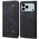 Чехол-книжка UniCase Jeans Wallet для Apple iPhone 17 Pro - Black (387357B). Фото 1 из 6